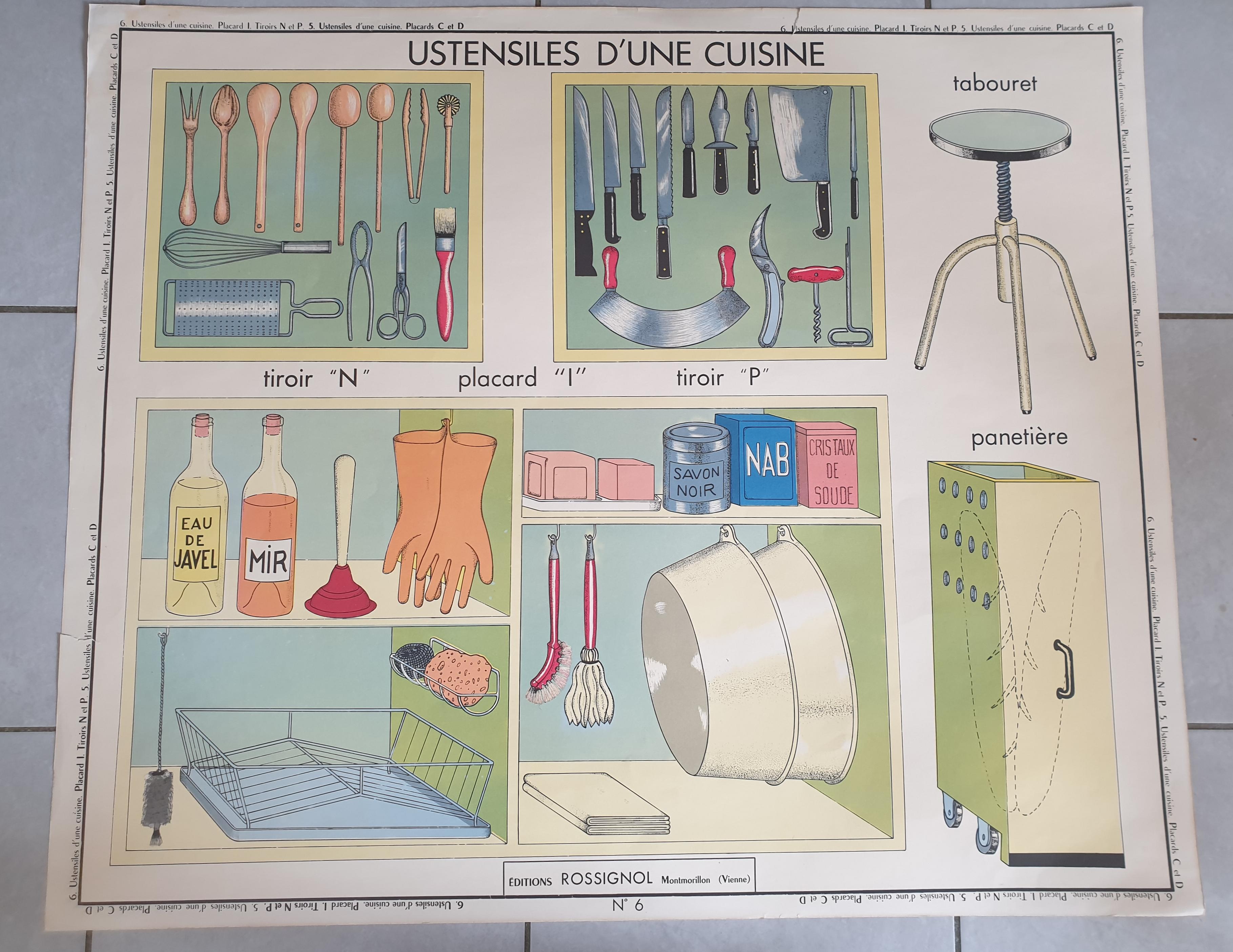Vintage nightingale pedagogical poster