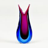 Vase Sommerso en verre de Murano du milieu du siècle par Flavio Poli pour Seguso, Murano, Italie, années 1960
