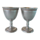 Silver-plated egg cups