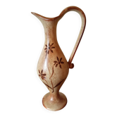 Pichet/aiguiere decorative a col elance "poterie les grottes dieulefit"
