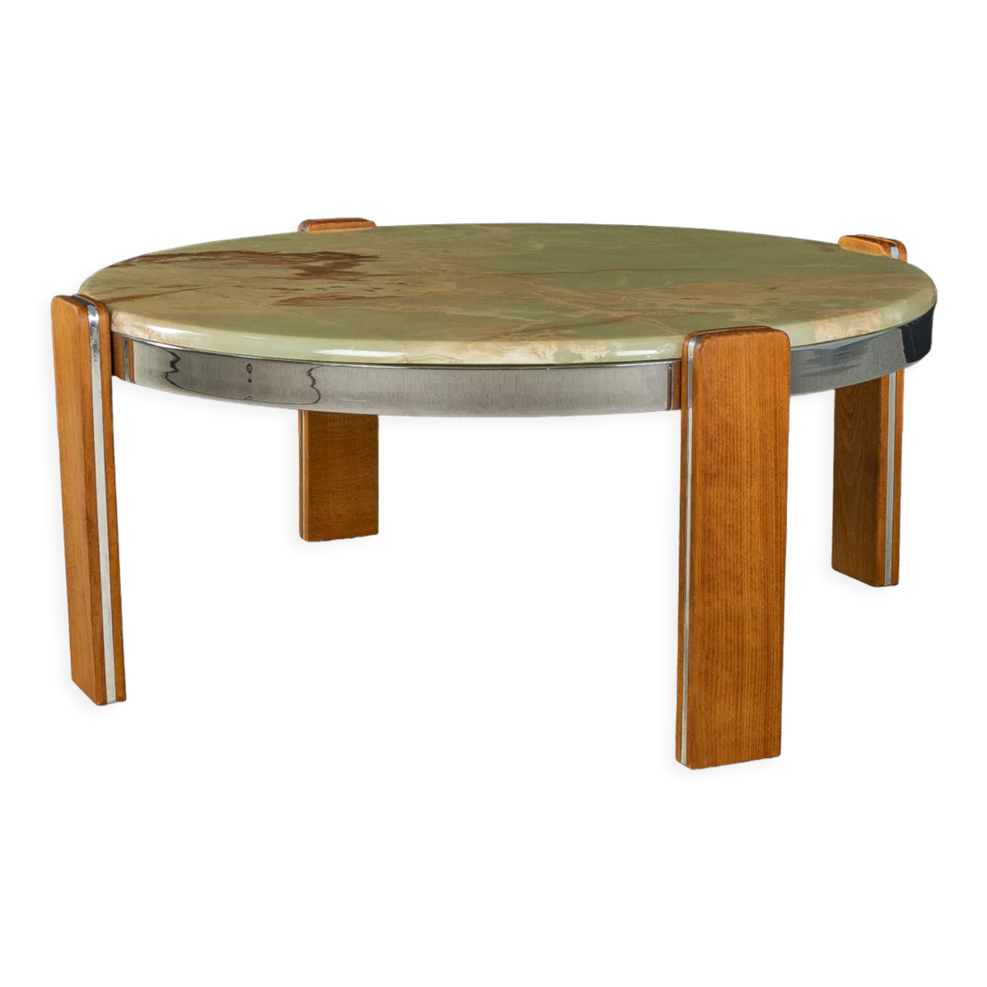 Onyx marble coffee table 70s