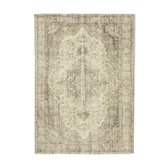 Hand-knotted one-of-a-kind turkish beige rug 178 cm x 248 cm - 38893