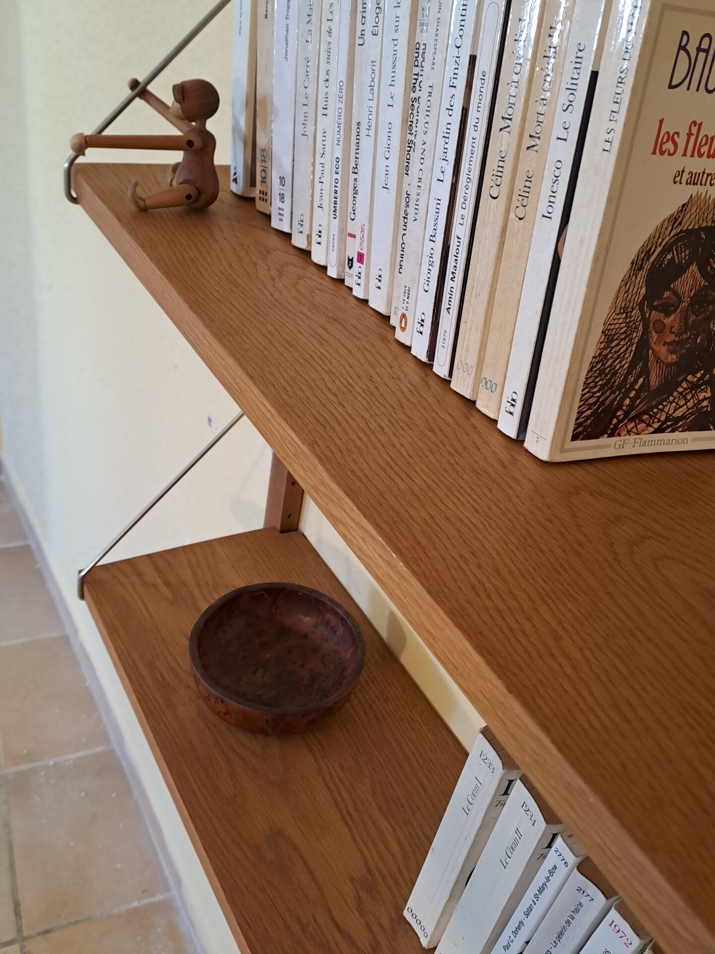 Wall unit 4 shelves, Vintage Scandinavian 1960s