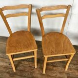 Series 4 wooden chairs barter bistro 1950