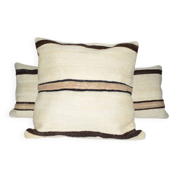 Set of 2 vintage Turkish cushion covers 51x51 cm