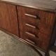 Brushed oak and bamboo sideboard 1970