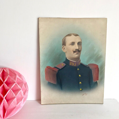 Portrait soldat colorisé