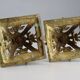 Pair of Antique French copper candlesticks in Baroque style, 1900s
