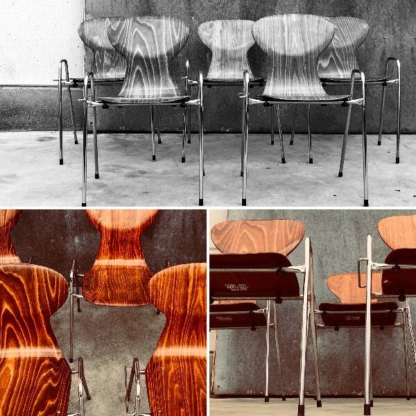 Beautiful Tubax pagwood chairs – The Belgian butterfly chairs