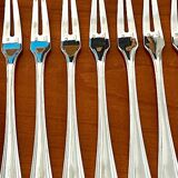 Christofle boréal, 12 snail forks, aperitif pick very good condition