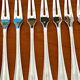 Christofle boréal, 12 snail forks, aperitif pick very good condition
