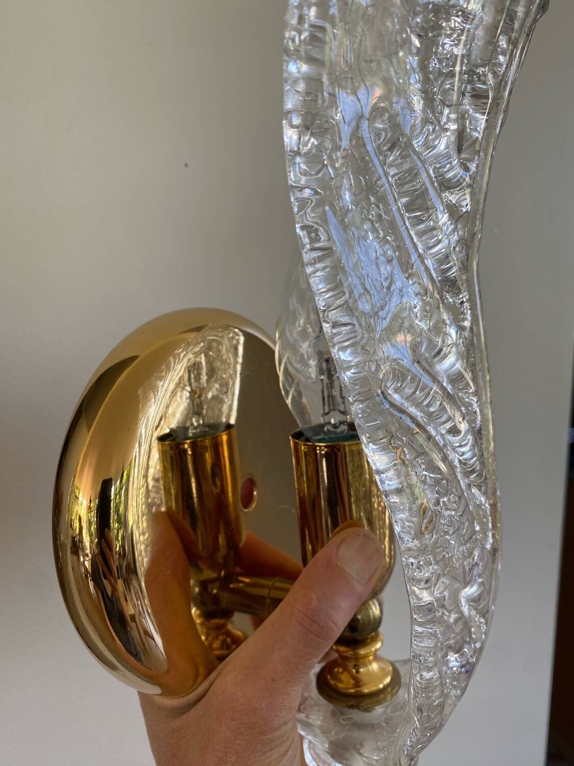 Pair of Murano wall lights