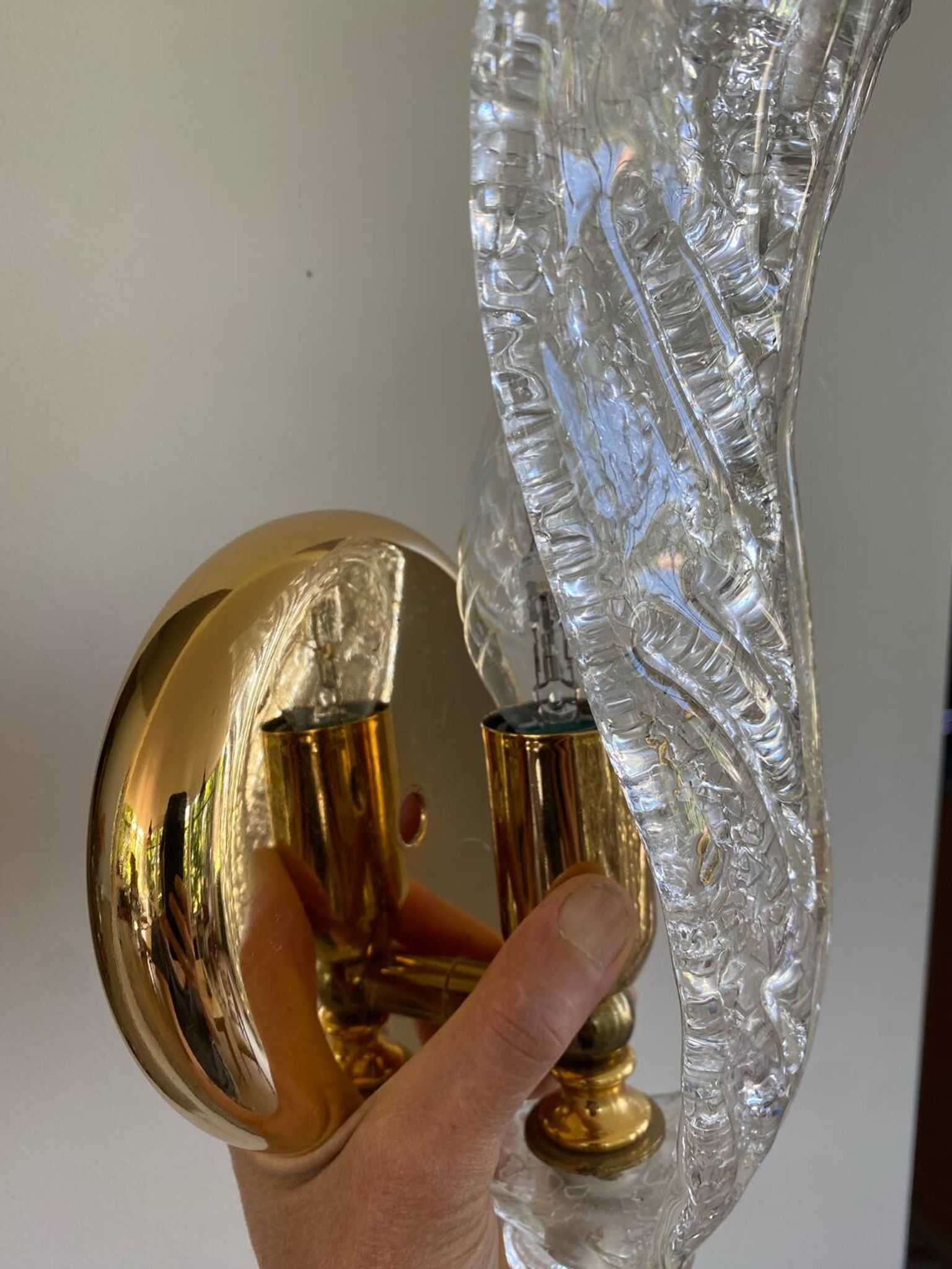 Pair of Murano wall lights