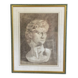 Dessin au crayon d’un buste