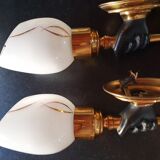 Torch wall lights
