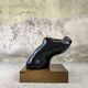 Sculpture buste féminin sur socle bois