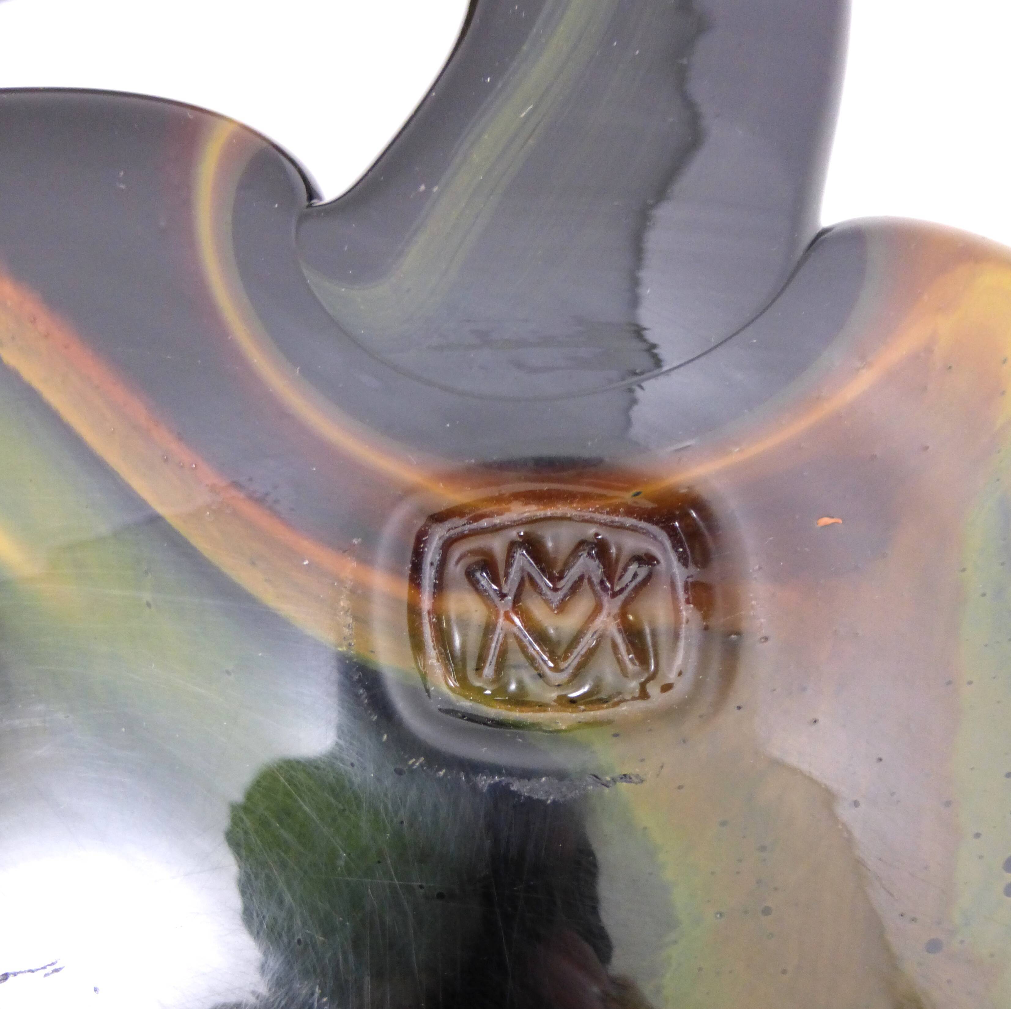 Tray of glassmakers of Moorish old Mandelieu la Napoule 1970-1980