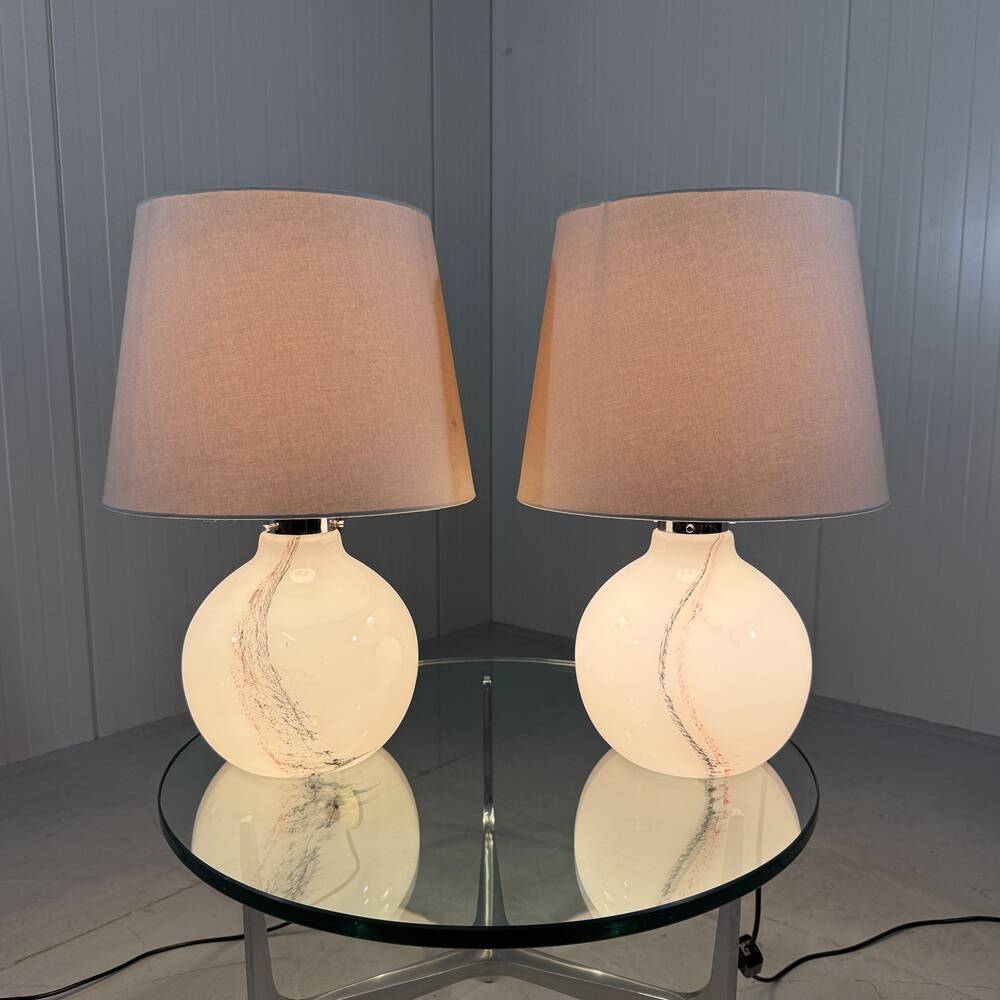 Peill & Putzler large glass table lamps 1970’s