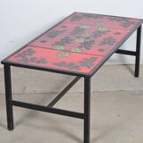 Table en lave émaillé