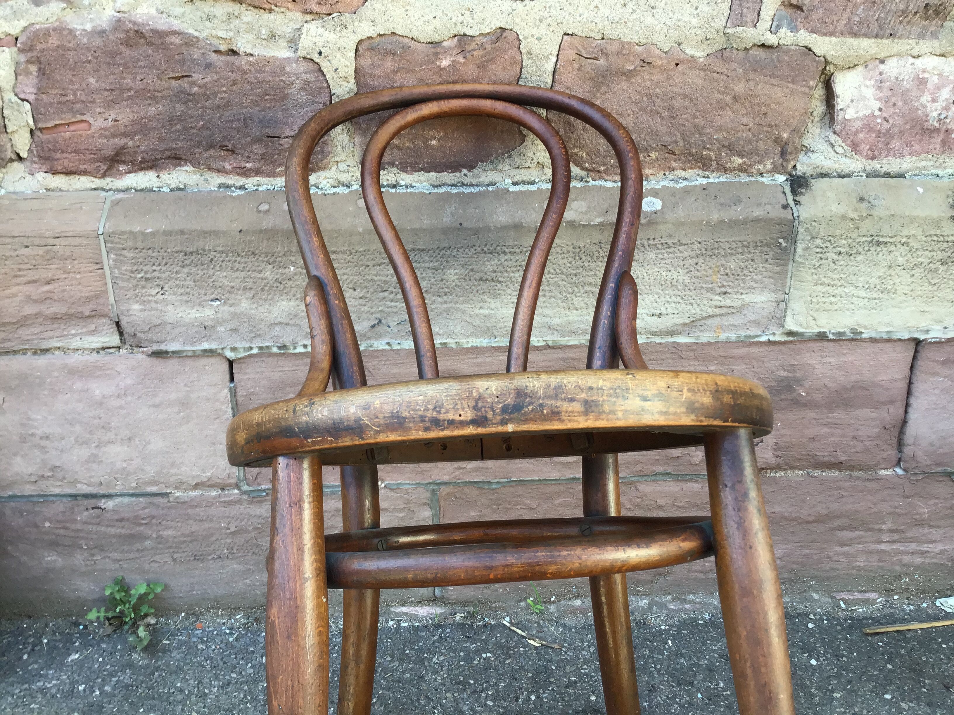4 viennese bistro chairs tuna and curved wood