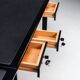Augusto Savini rare drop leaf desk with Pamplona chair for Pozzi Italy