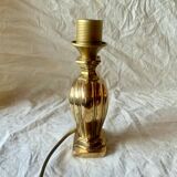 Old golden brass lamp base