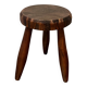 Vintage brutalist tripod shepherd stool mountain