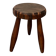 Vintage brutalist tripod shepherd stool mountain