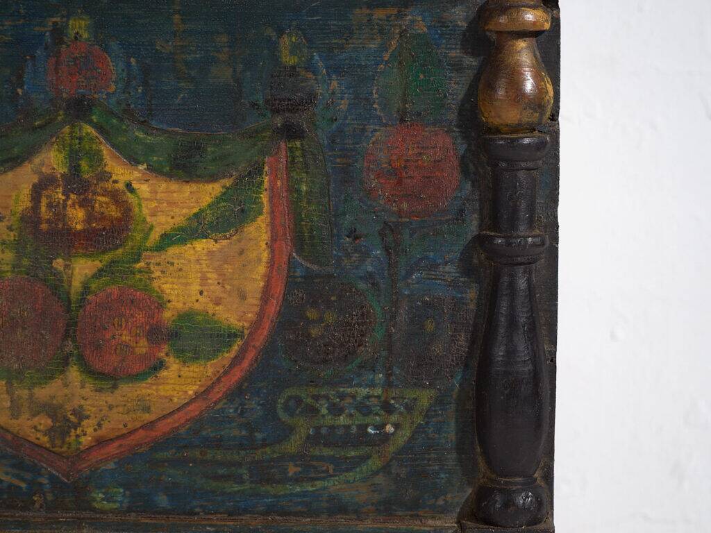 Old hand-painted mallet – Central Europe (circa 1850)