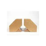 Pair of Greenhouse Book in Light Oak, Design 1960