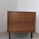 Small wooden and metal side table, 1970s