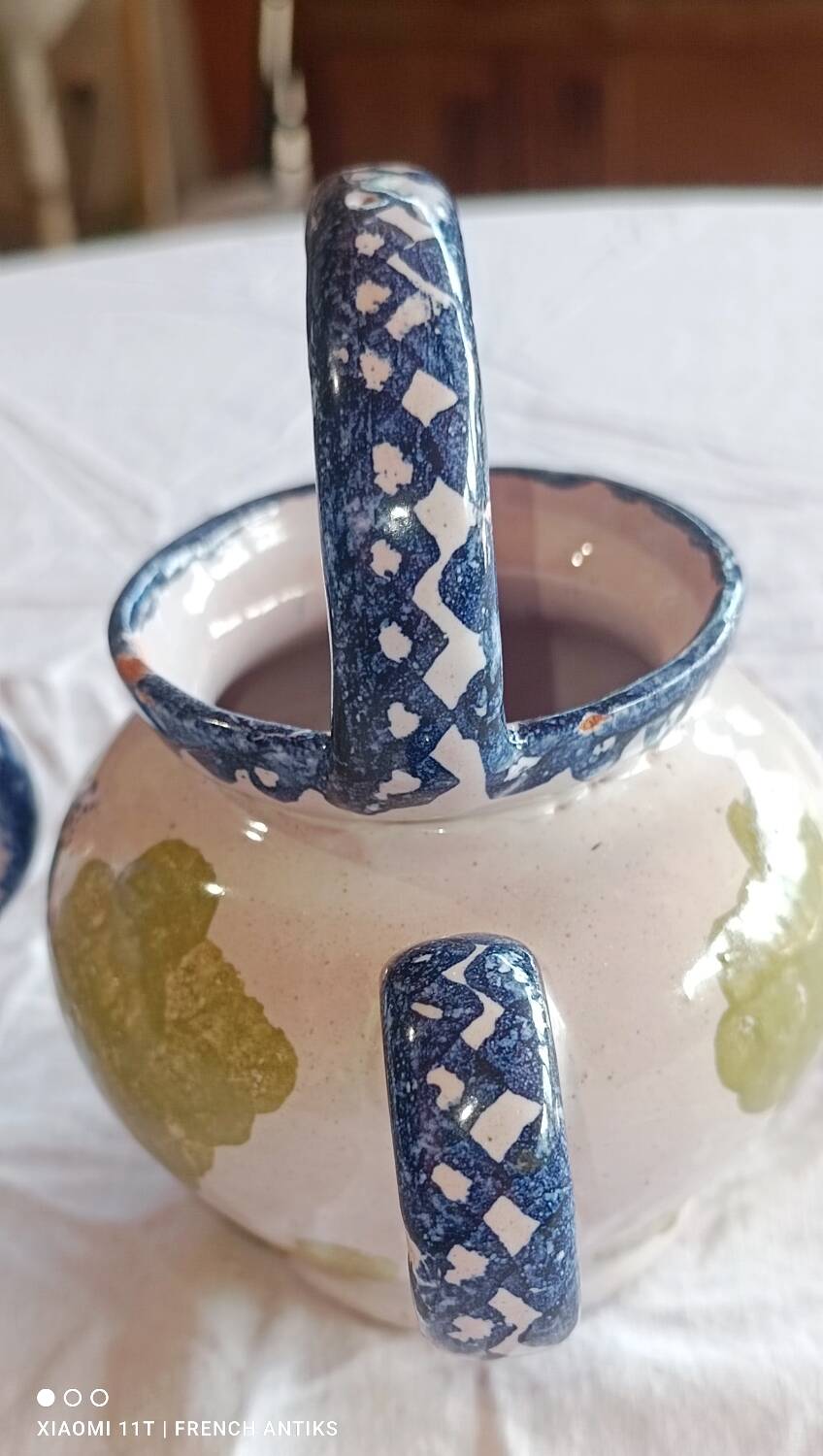 2 small ceramic water jugs from the Charentes region.