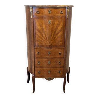 Louis XV style marquetry secretary