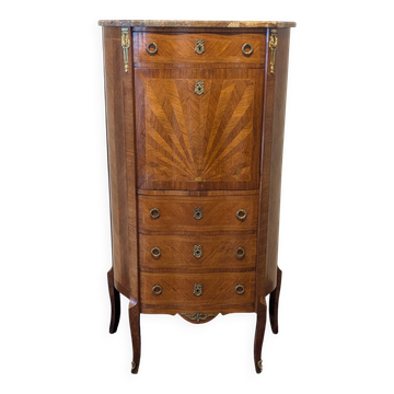 Louis XV style marquetry secretary