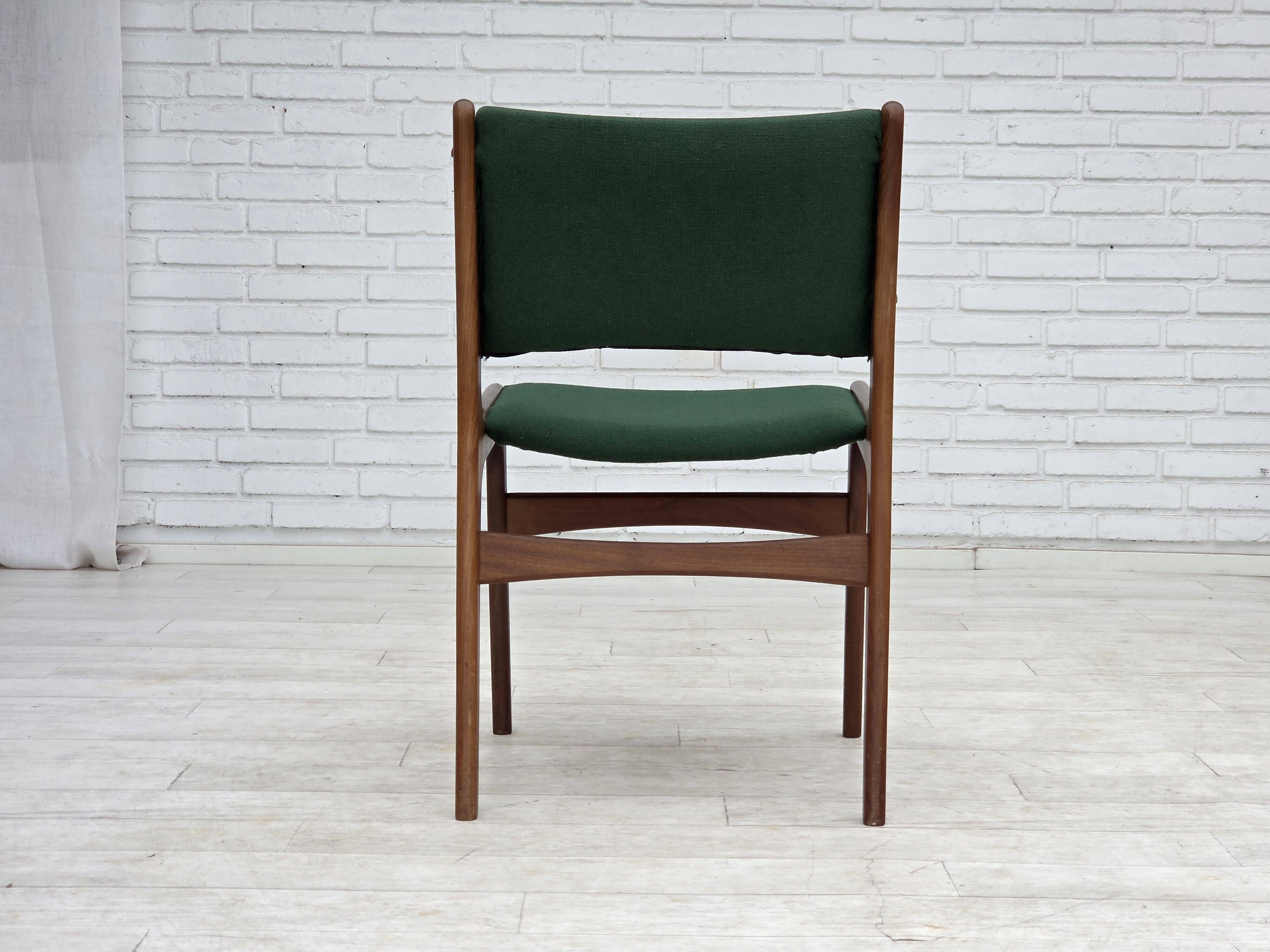 1960s, Danish design by Erik Buch, set of 4 dining chairs model 89.
