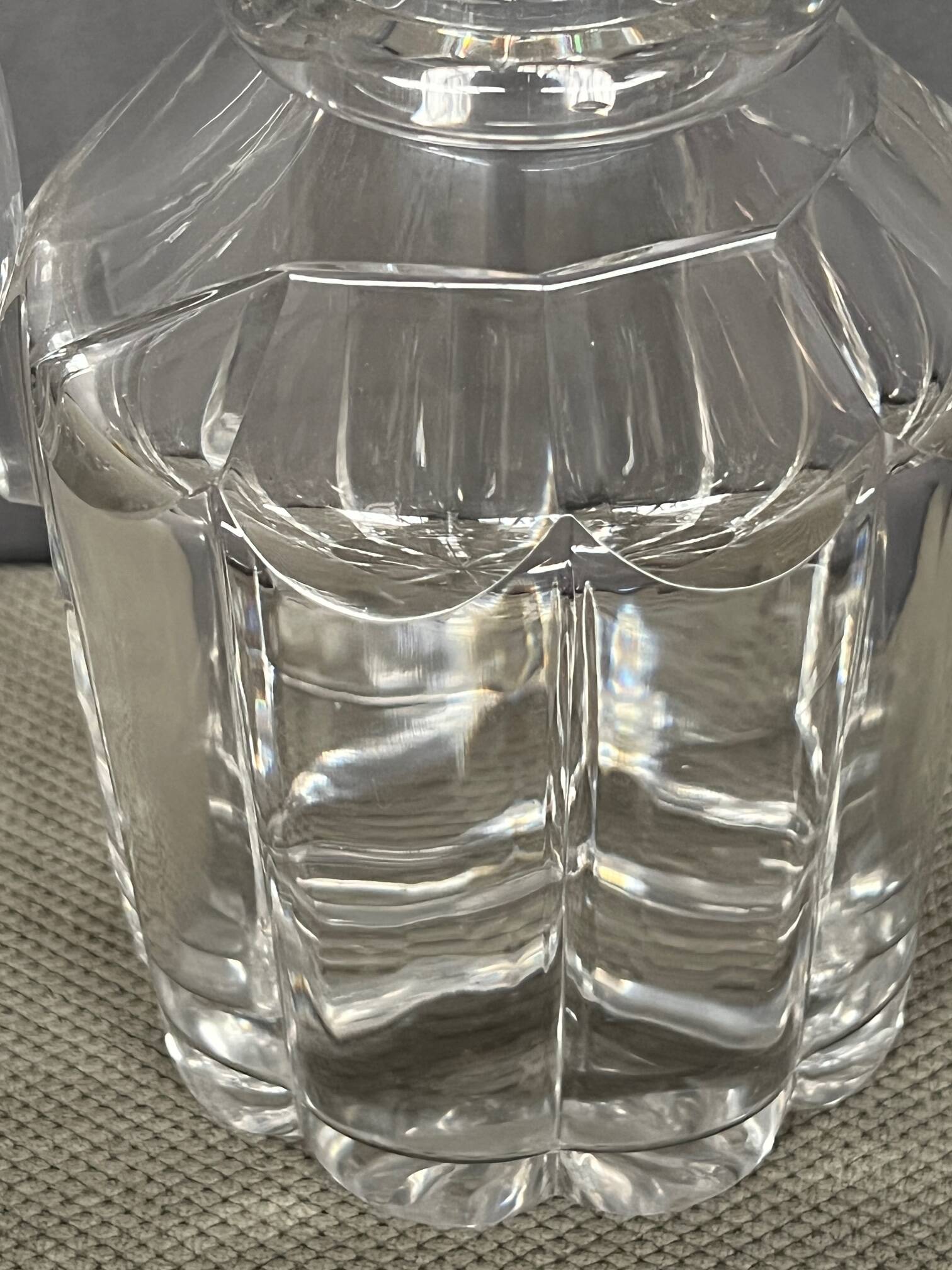 Antique solid crystal jug.