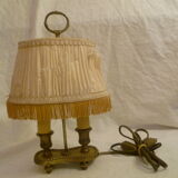 Lamp bouillotte in bronze / brass 2 fires collector