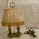 Lamp bouillotte in bronze / brass 2 fires collector