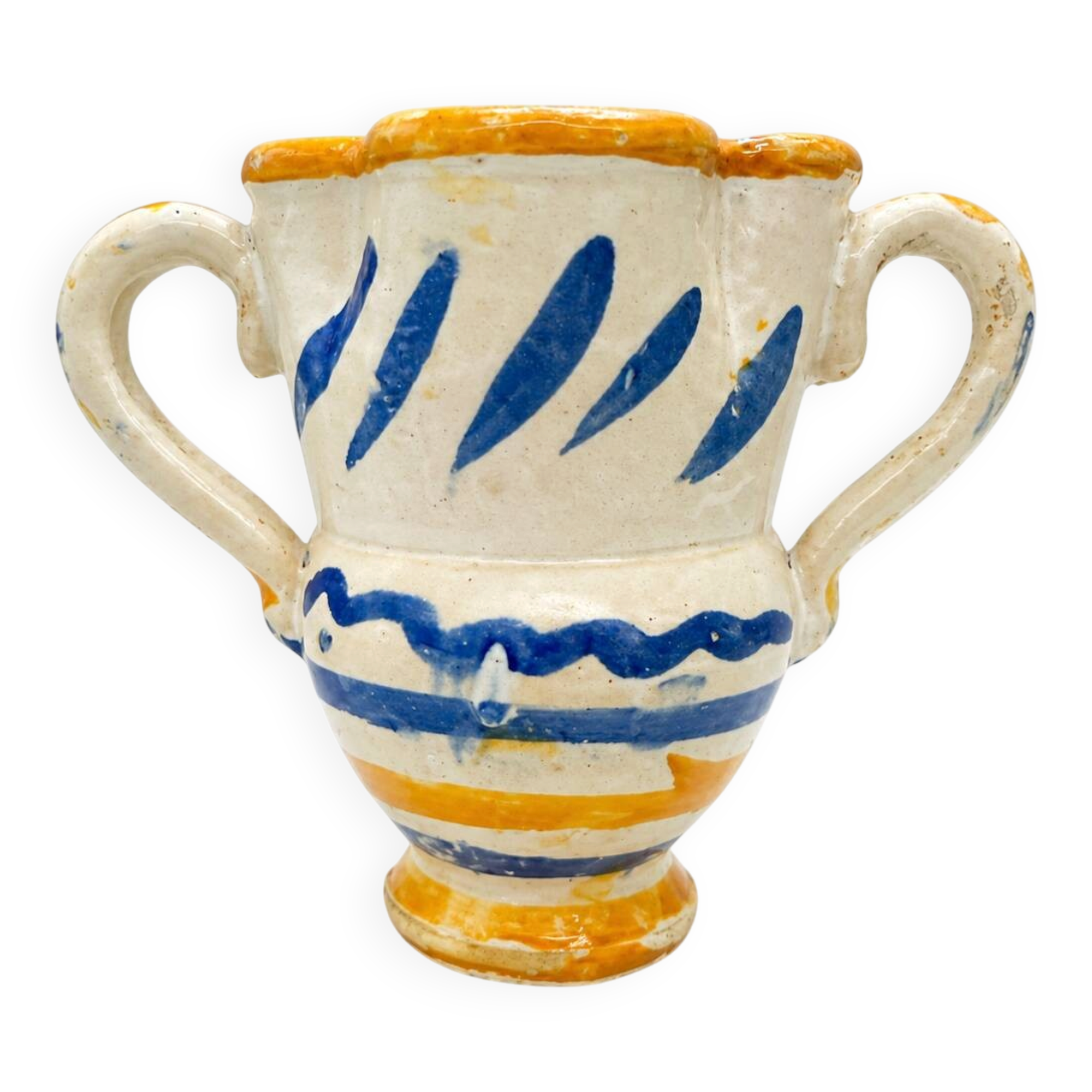Brooch in Glazed Ceramic - Grottaglie Style, 1900