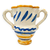 Broc en Céramique Émaillée Main - Style Grottaglie, 1900