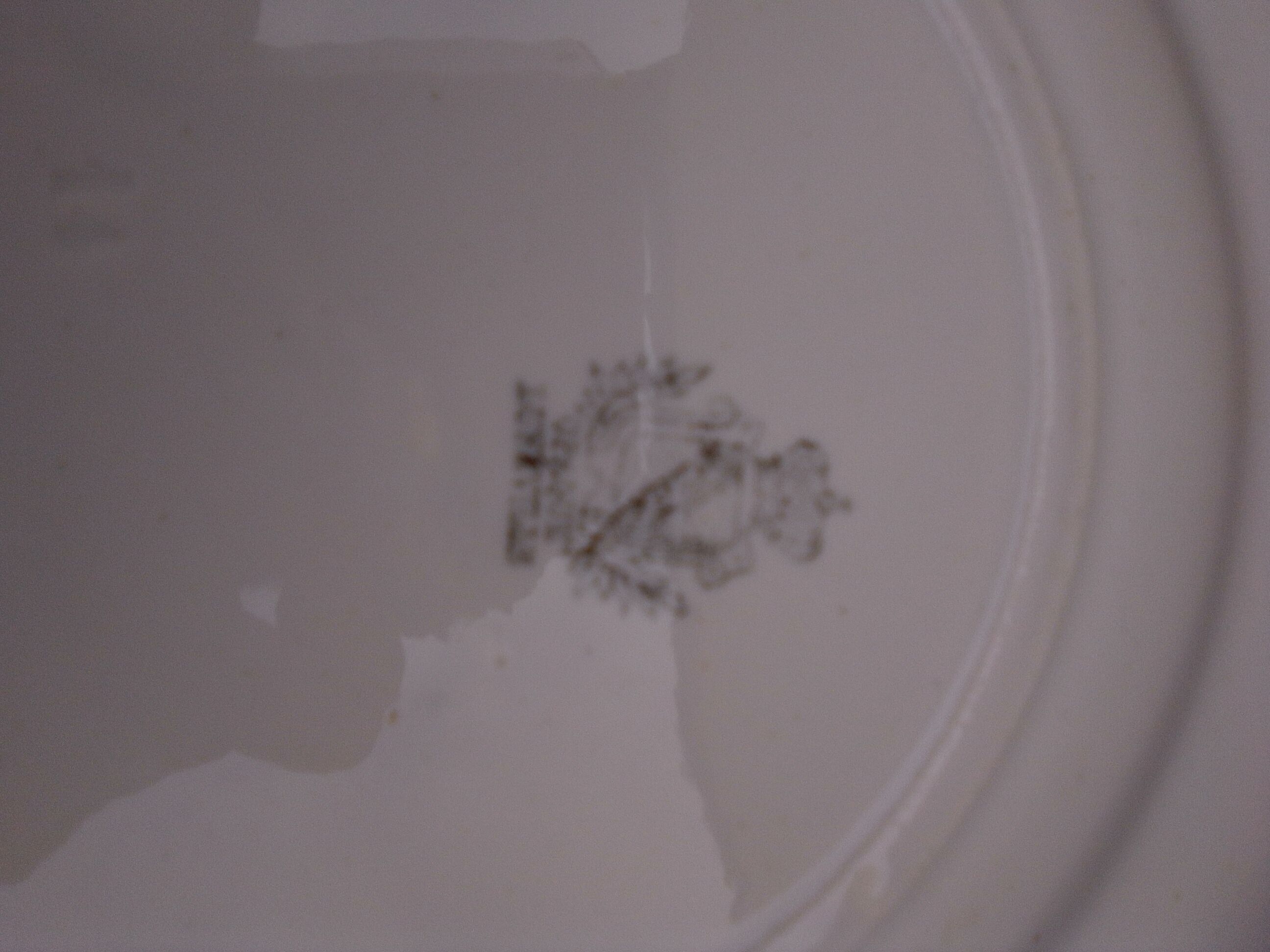 3 plates in opaque porcelain of Lunéville diam 22 cm