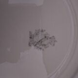 3 plates in opaque porcelain of Lunéville diam 22 cm
