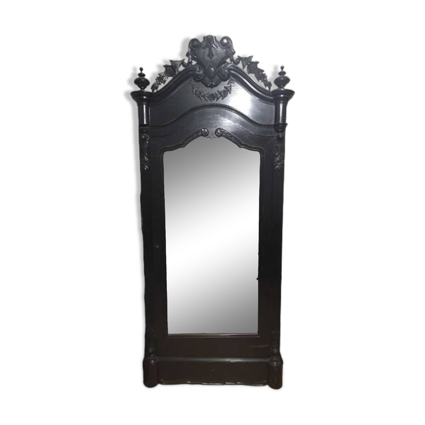 Armoire Porte-Clés En Bois Avec Miroir - Occasion Bon État Déco Murale