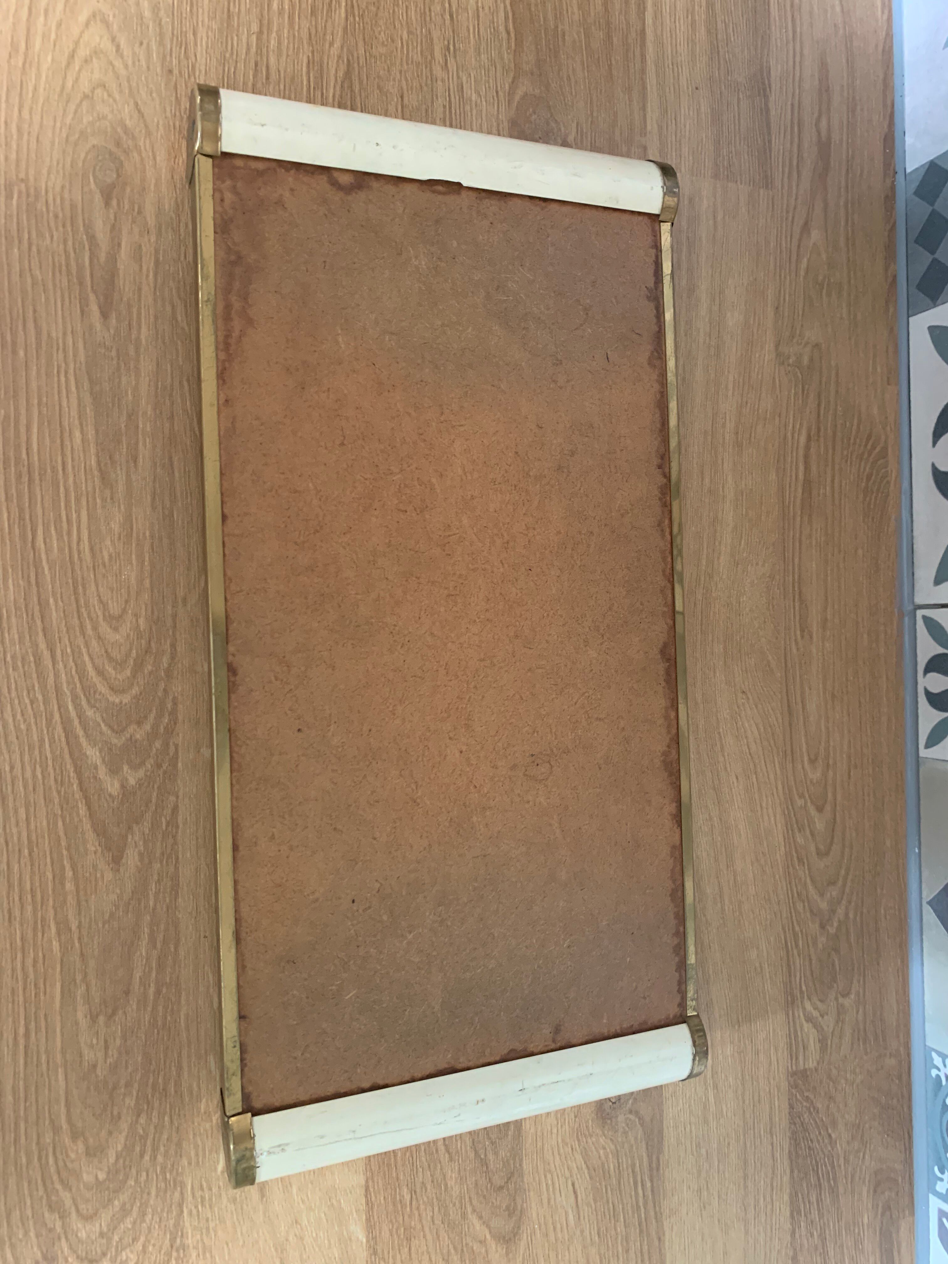 Vintage 1950s roller mirror plateau in very good condition.