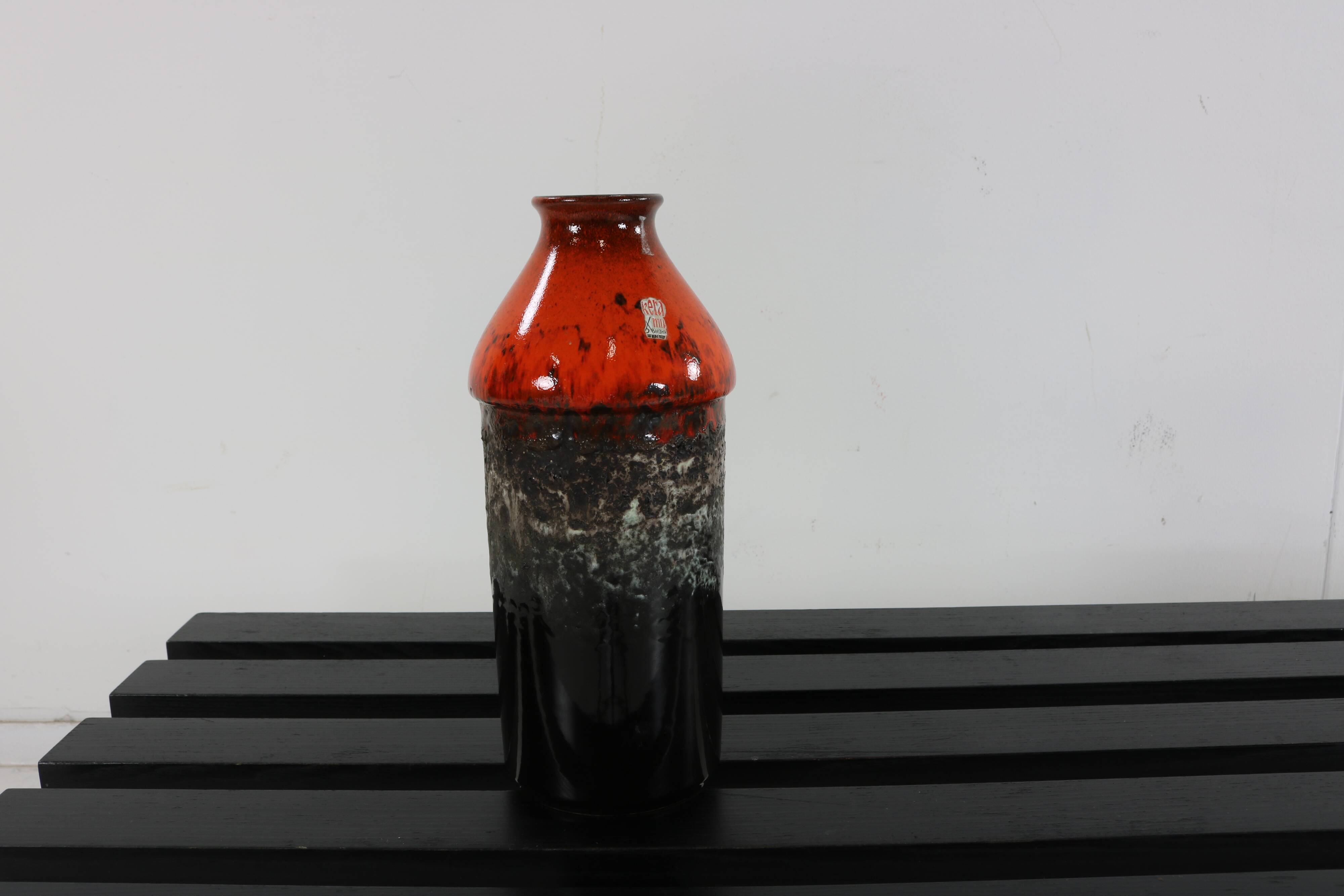 West Germany fat lava vase
