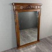 Carved wooden mirror, late 19th / early 20th century