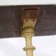 Original Painted Column Table Made In Grey & Yellowish Colors From 1840s