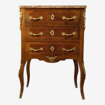 Commode Louis XV en marqueterie