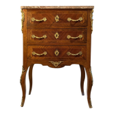 Louis XV chest of drawers in marquetry