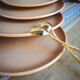 Lot de 4 assiettes en grès Sarreguemines beige rosé